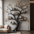 Authentic Hand-Carved Solid Wood Tree Bookshelf