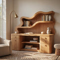 Biophilic Sculptural Solid Wood Desk