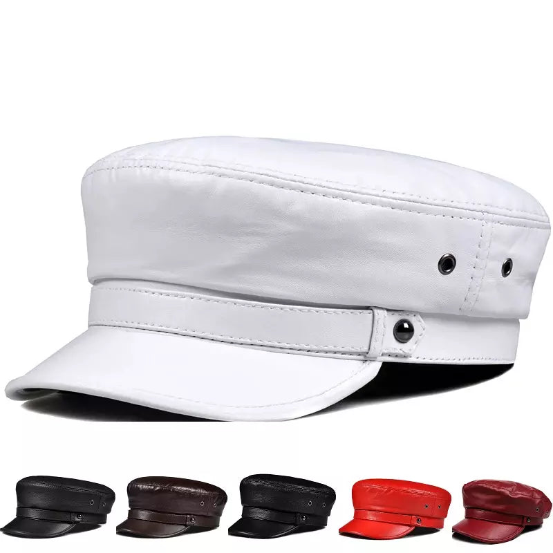 Bouillon Genuine Leather Sailor Cap