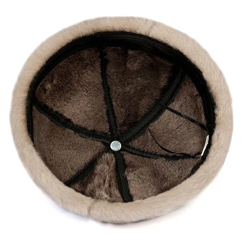 Bozeman Winter Genuine Leather Fur Docker Cap