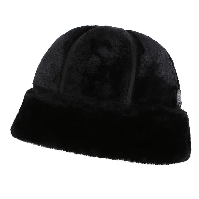Brest Winter Genuine Leather Docker Cap