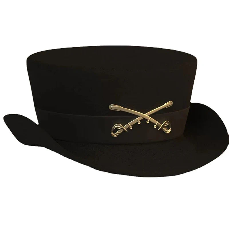 British Metal Rock Wool Boater Hat