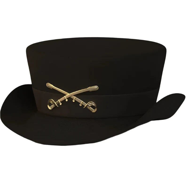 British Metal Rock Wool Boater Hat