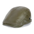Capote Genuine Leather Flat Cap