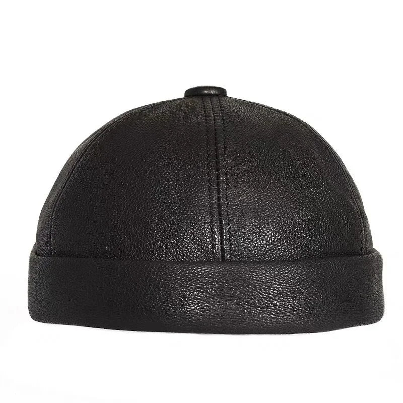 Cassel Genuine Leather Docker Cap