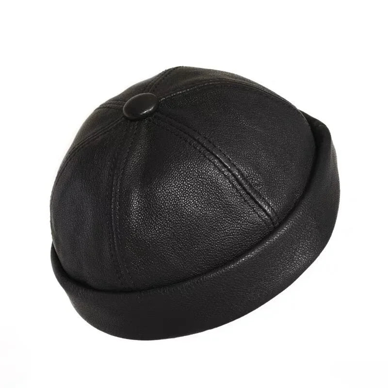Cassel Genuine Leather Docker Cap