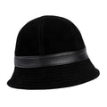 Charlotte Woman Genuine Suede Leather Cloche Hat