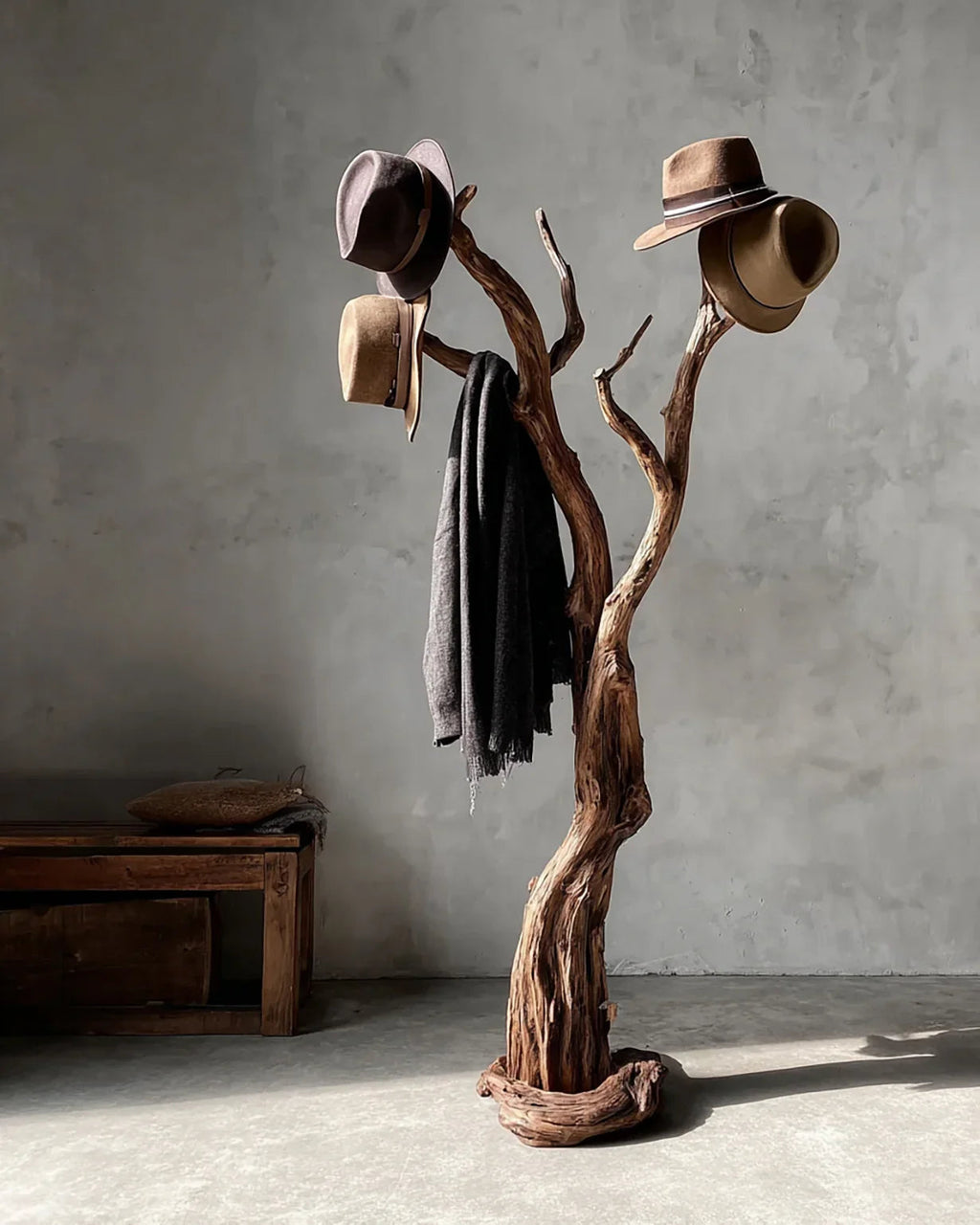 Natural Driftwood Coat Rack