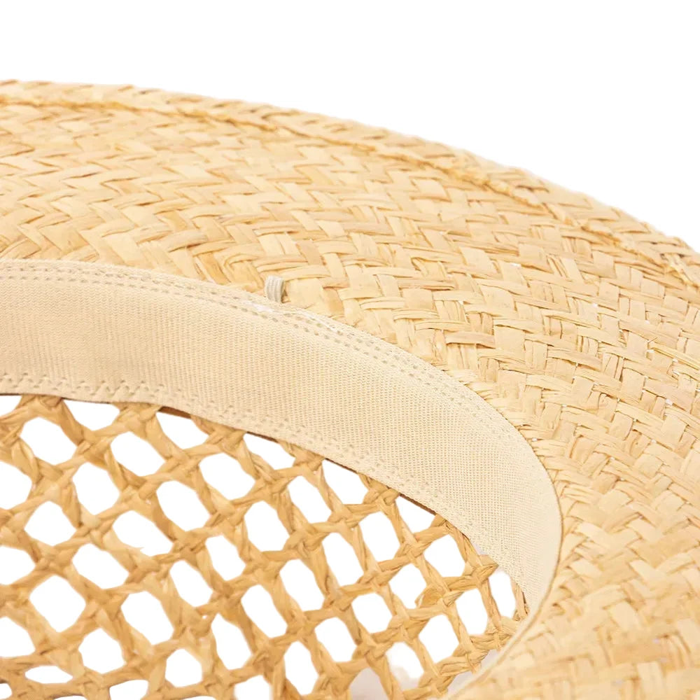 Copacabana Summer Handmade Raffia Sun Boater Hat