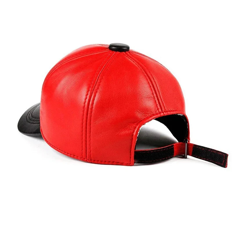 DSQ Leaf Genuine Leather Baseball Cap