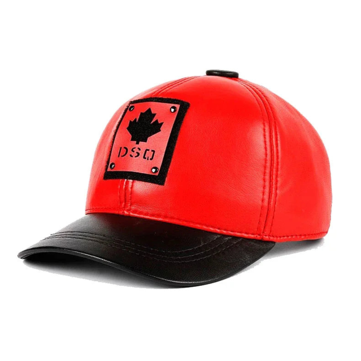 DSQ Leaf Genuine Leather Baseball Cap