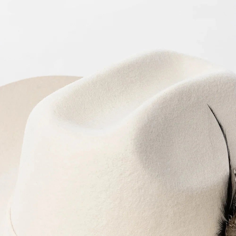 Dallas Feathers Wool Western Cowboy Hat