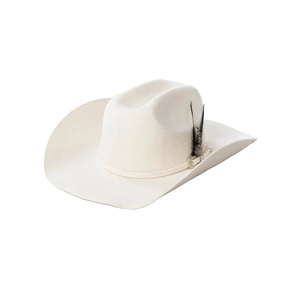 Dallas Feathers Wool Western Cowboy Hat