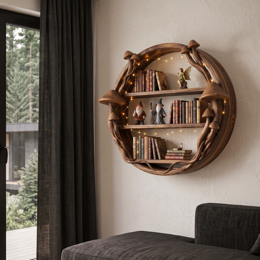 Enchanted Forest Circular Wall Shelf