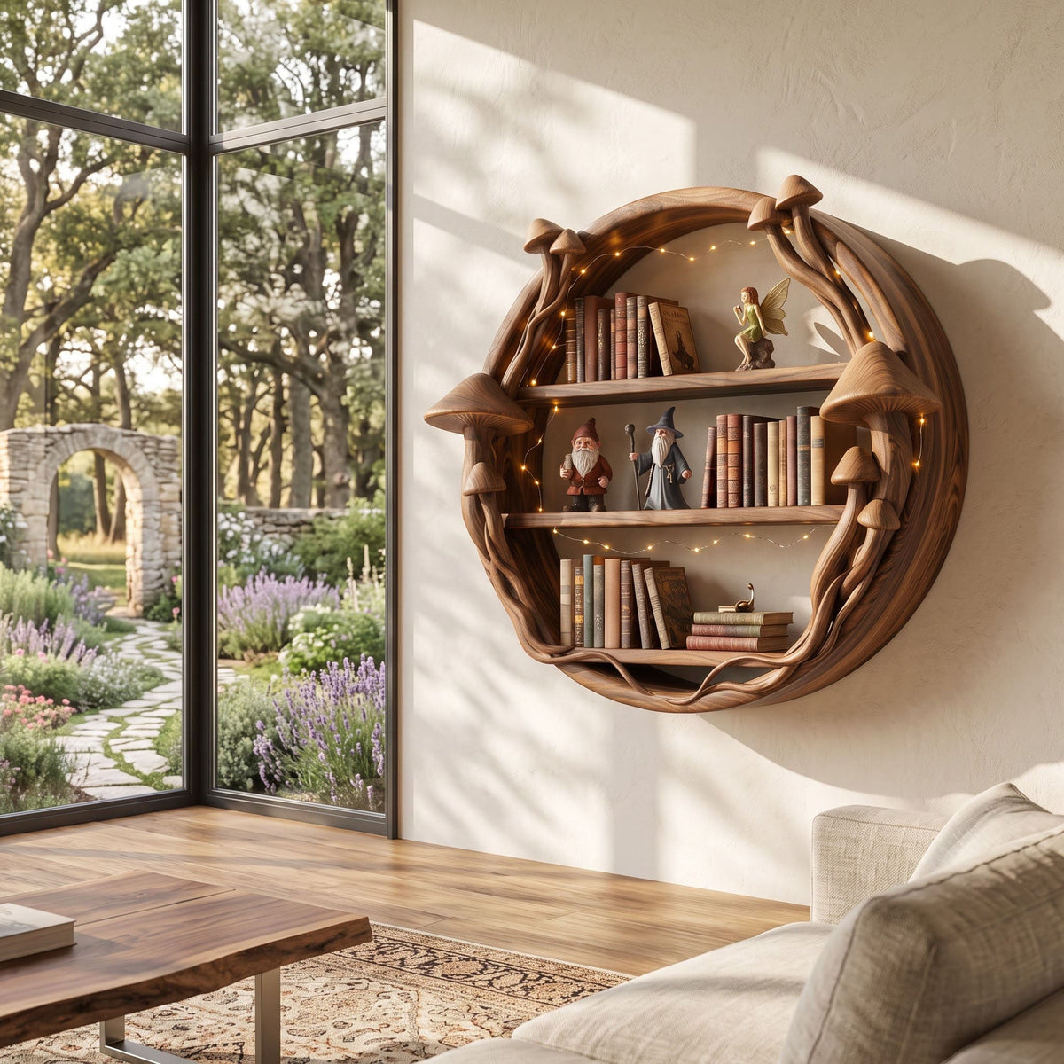Enchanted Forest Circular Wall Shelf