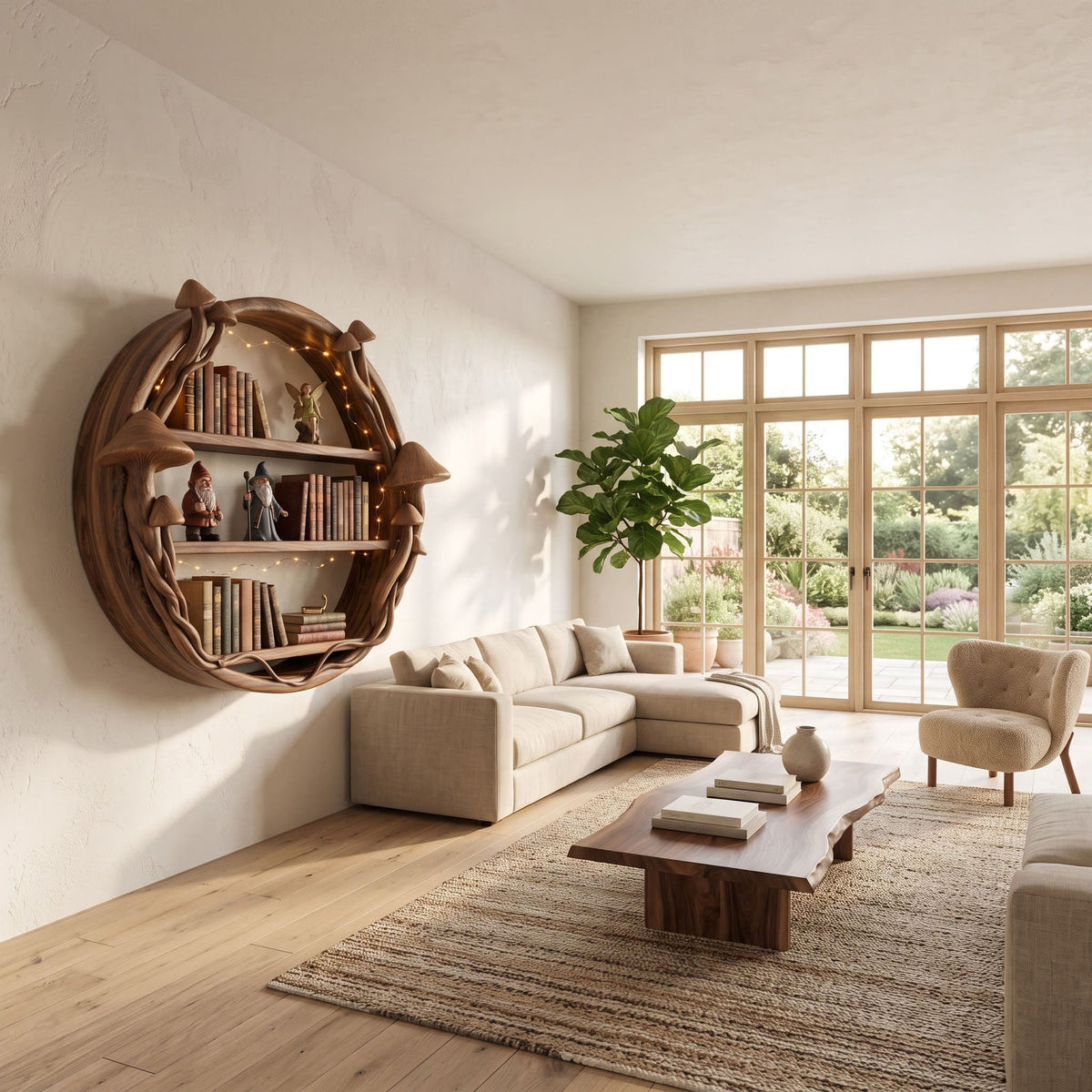 Enchanted Forest Circular Wall Shelf