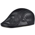 Genuine Leather Flat Cap