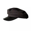 Glencoe Striped Leather Sailor Cap