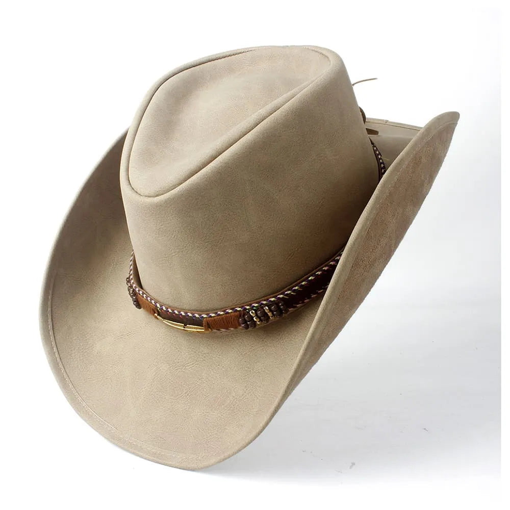 Golden Phoenix Genuine Leather Cowboy Hat