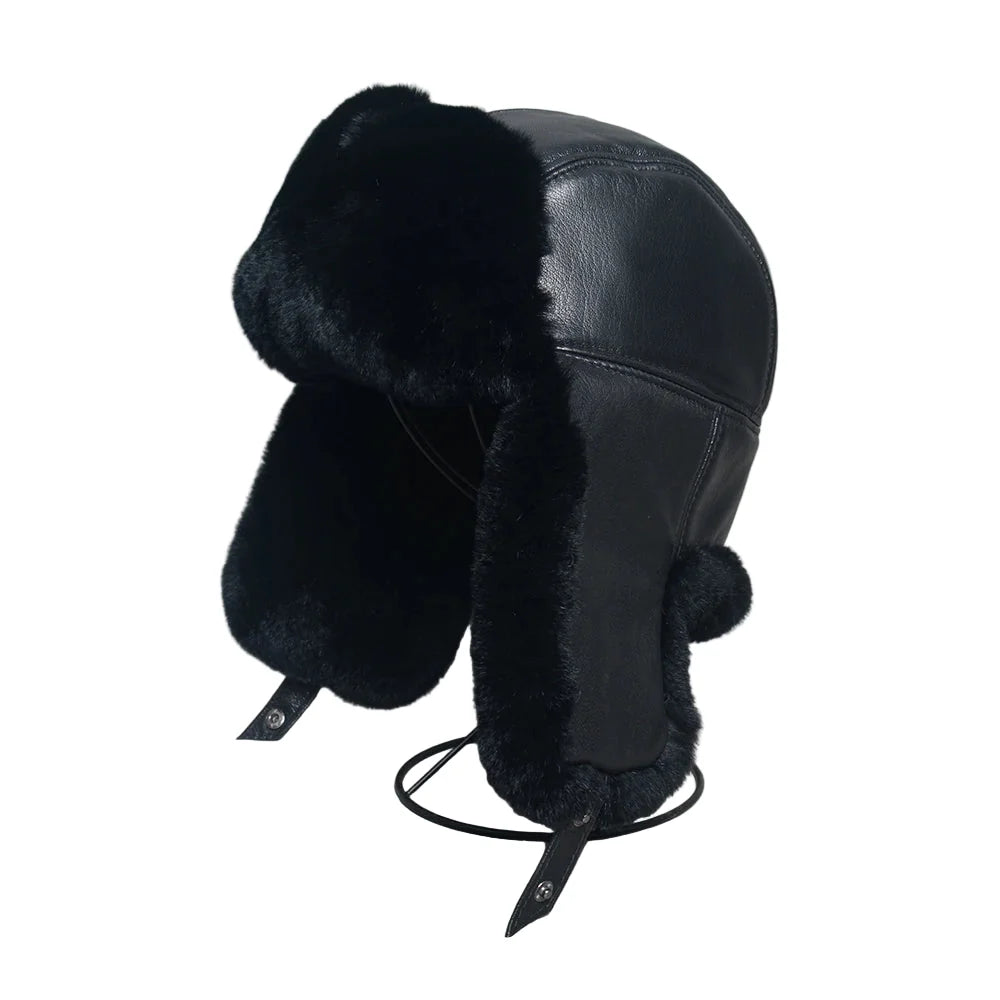 Gorki Genuine Leather Trapper Bomber Hat