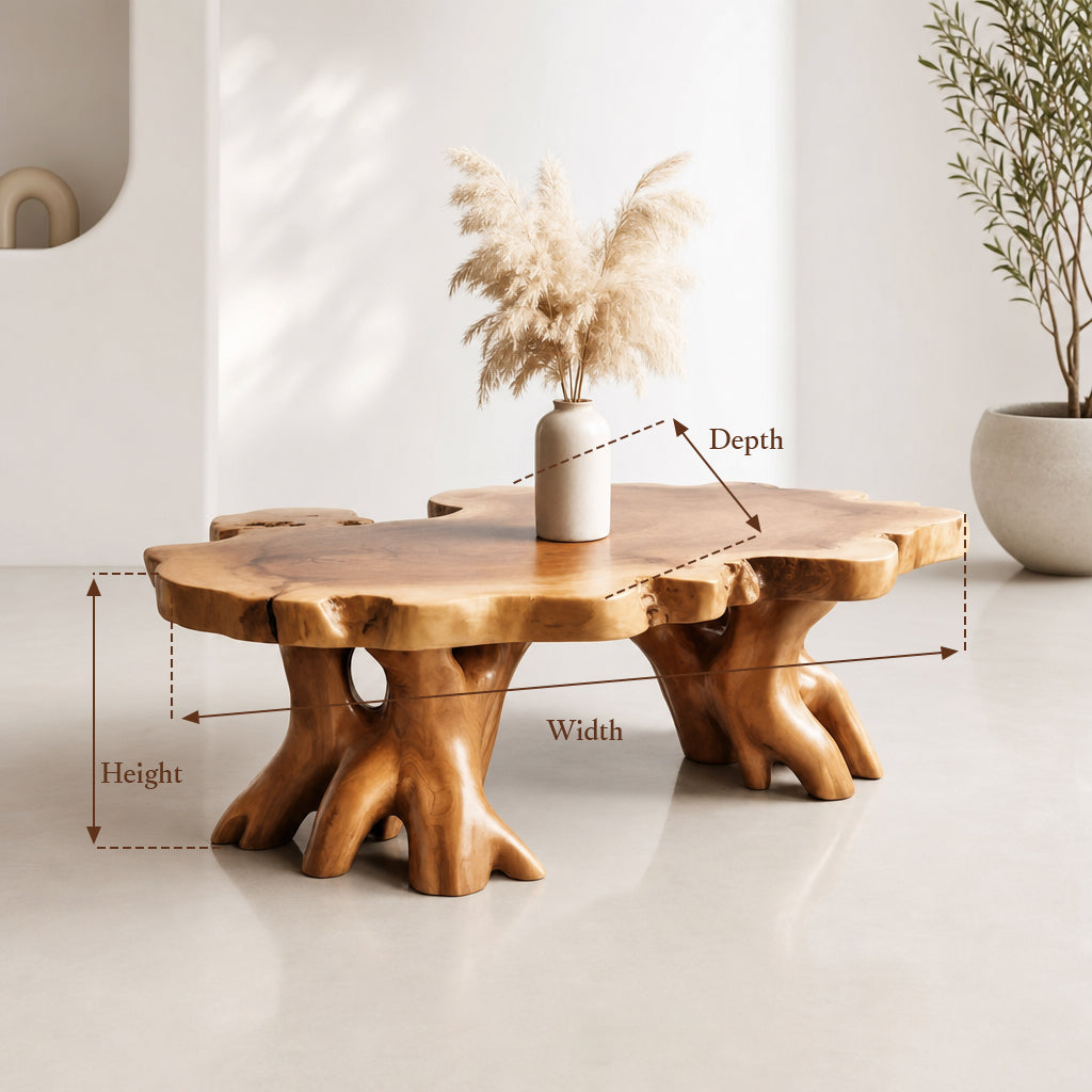 Handcrafted Live Edge Coffee Table