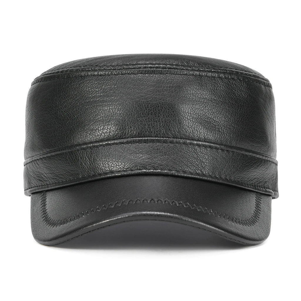 Harold Genuine Leather Army Cap