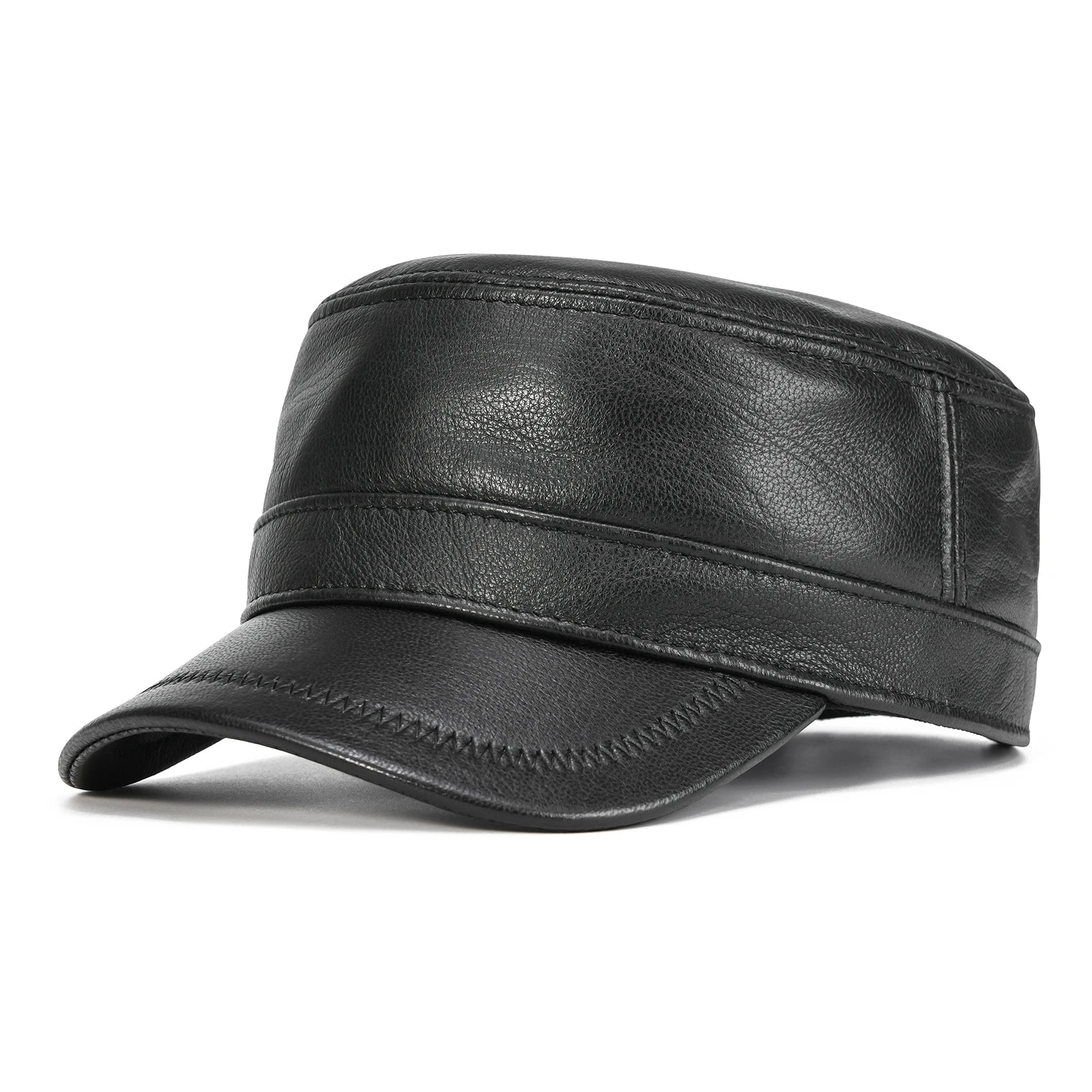 Harold Genuine Leather Army Cap