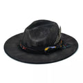 Hereford Retro Handmade Burned Fedora Hat