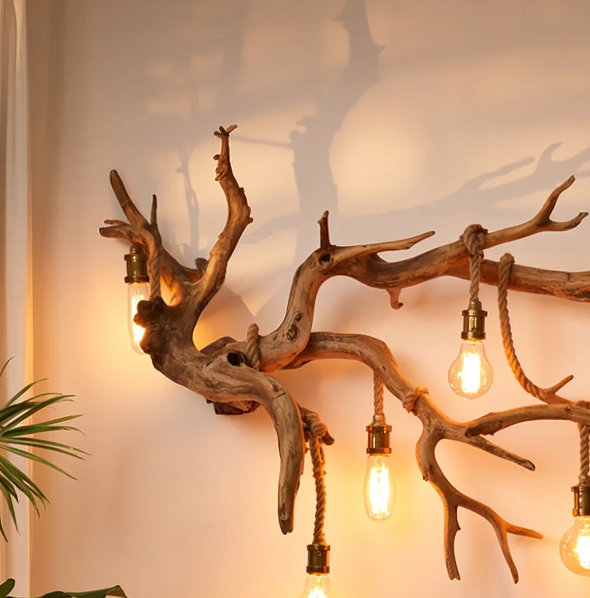 Driftwood Branch Wall Sconce