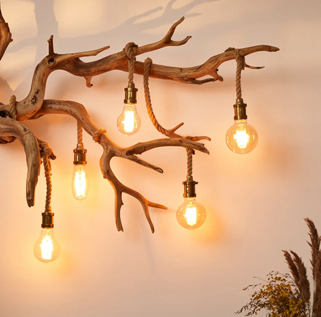 Driftwood Branch Wall Sconce