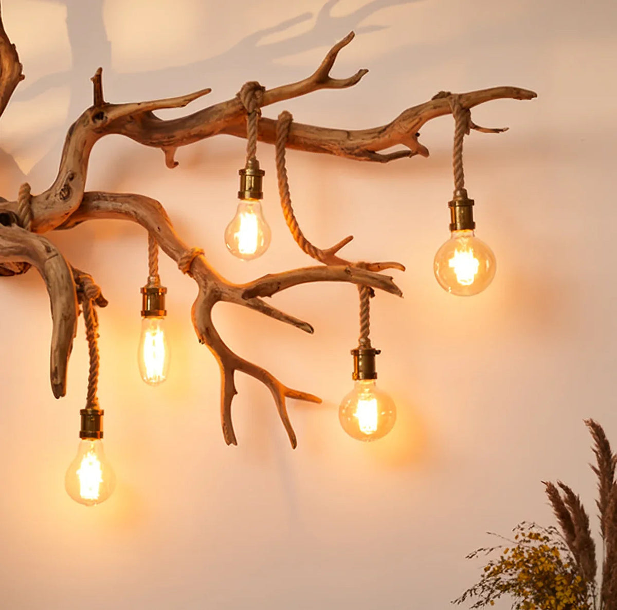 Driftwood Branch Wall Sconce