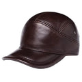LeBlanc Earflaps Genuine Leather Baseball Cap