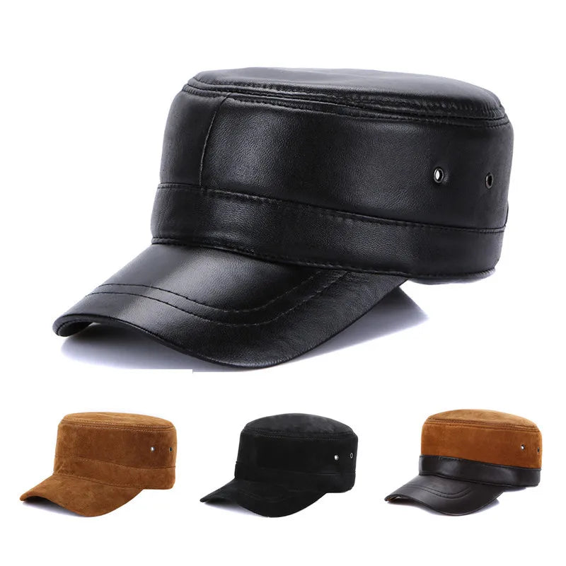 Longford Genuine Leather Army Cap