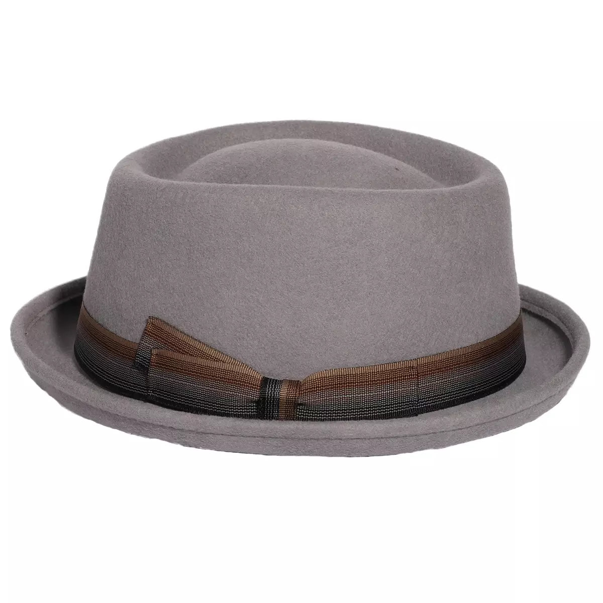 Lucca Gray Wool Porkpie Hat