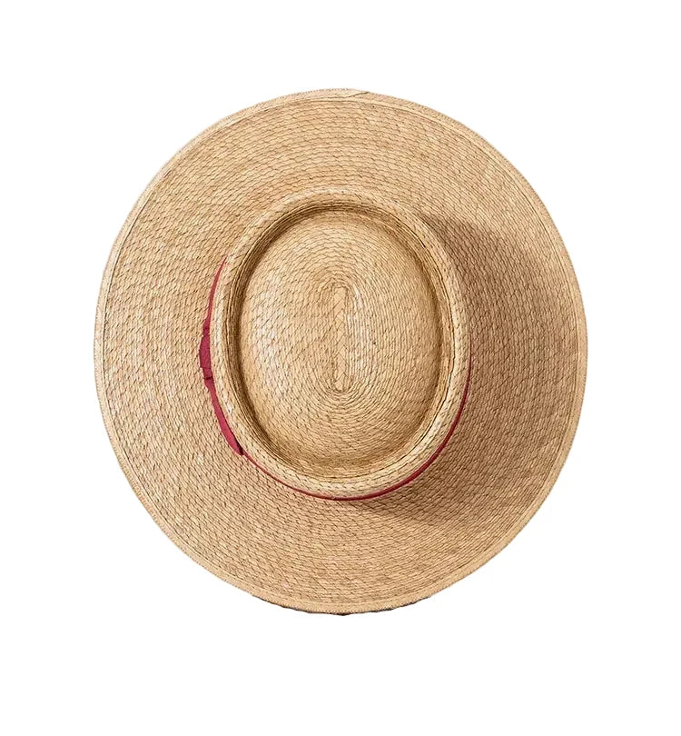 Maldives Summer Handmade Straw Porkpie Hat