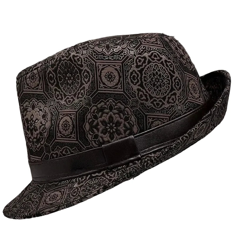 Masefield Genuine Leather Trilby Hat