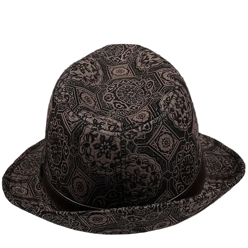 Masefield Genuine Leather Trilby Hat