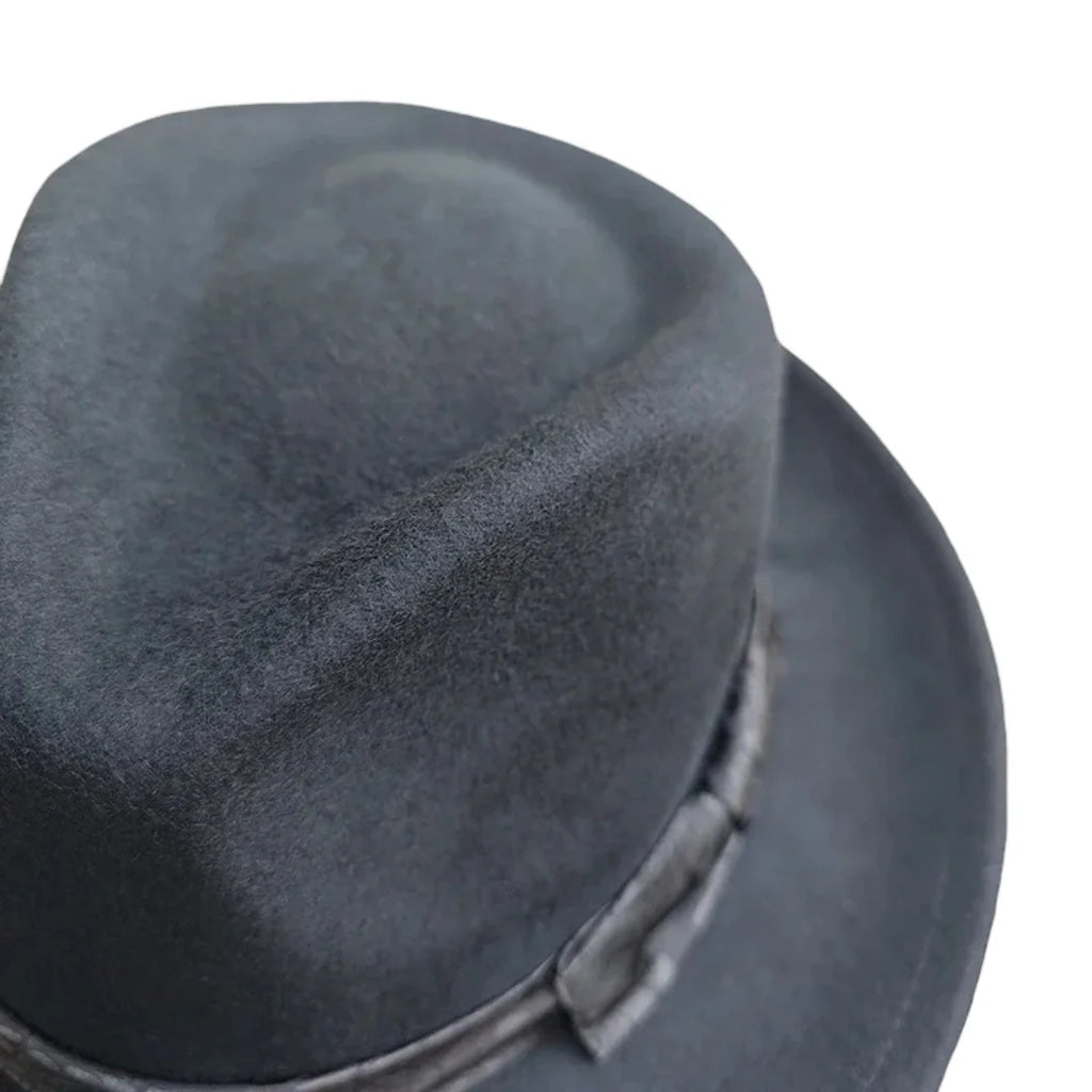 McCarthy Wool Bownkot Black Fedora Hat