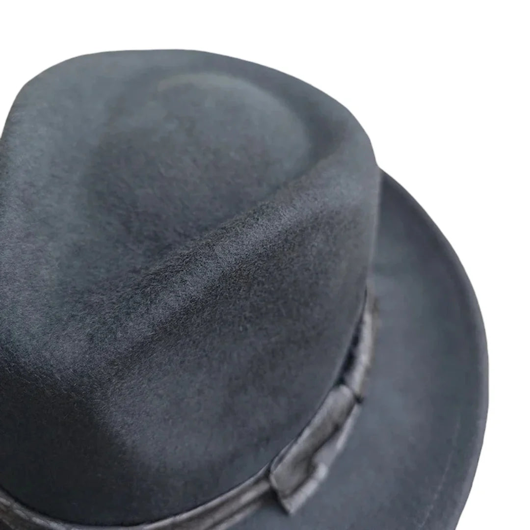 McCarthy Wool Bownkot Black Fedora Hat
