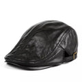 Melville Genuine Leather Duckbill Flat Cap
