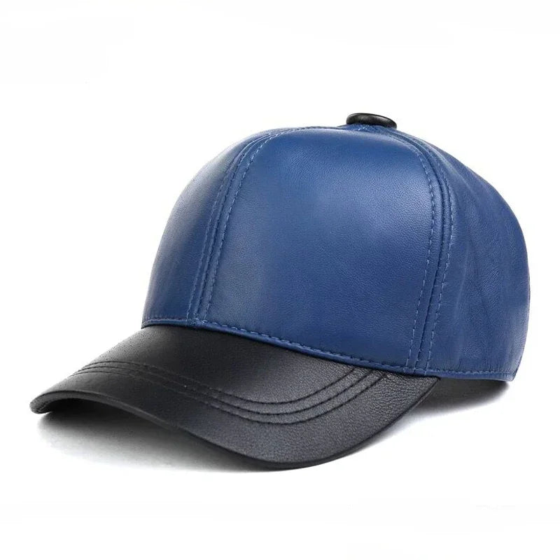 Michigan Genuine Leather Baseball Cap