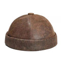 Minsk Vintage Genuine Leather Docker Cap