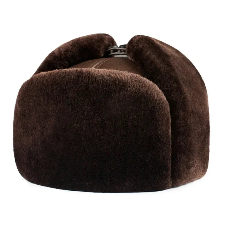 Missoula Winter Genuine Leather Ushanka Bomber Hat