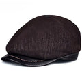 Missouri Genuine Leather Newsboy Cap