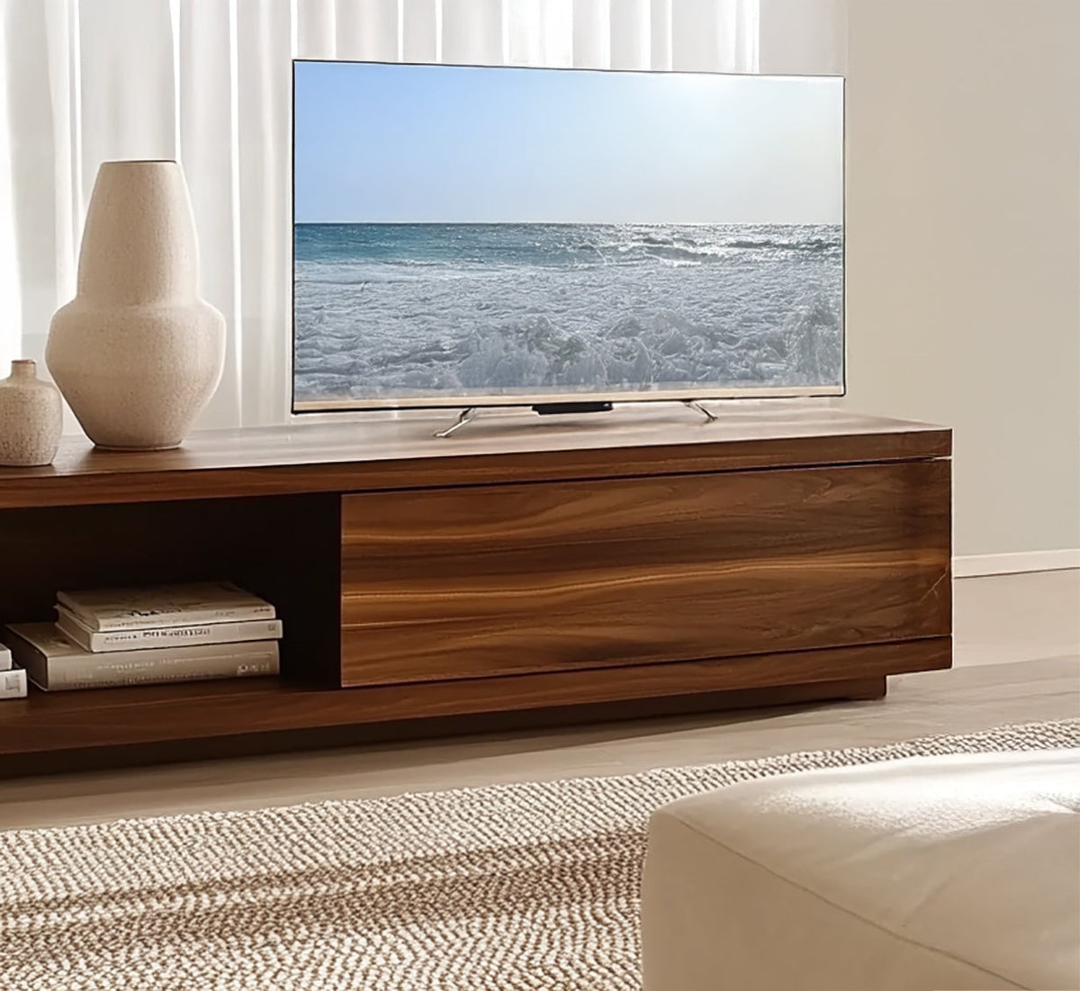 Modern Solid Wood TV Console