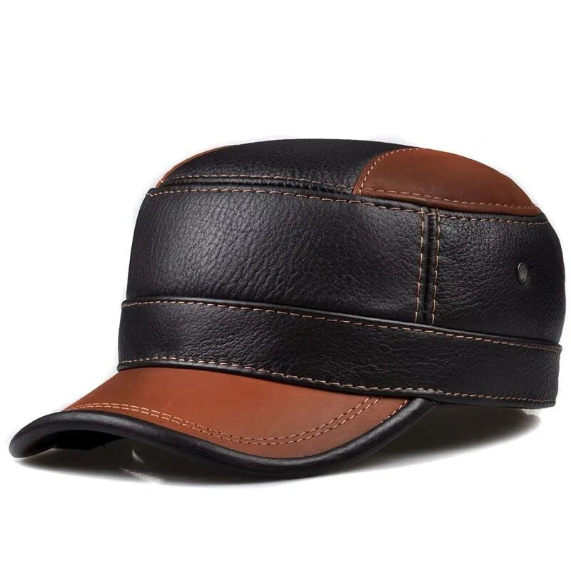 Montagne Genuine Leather Army Cap