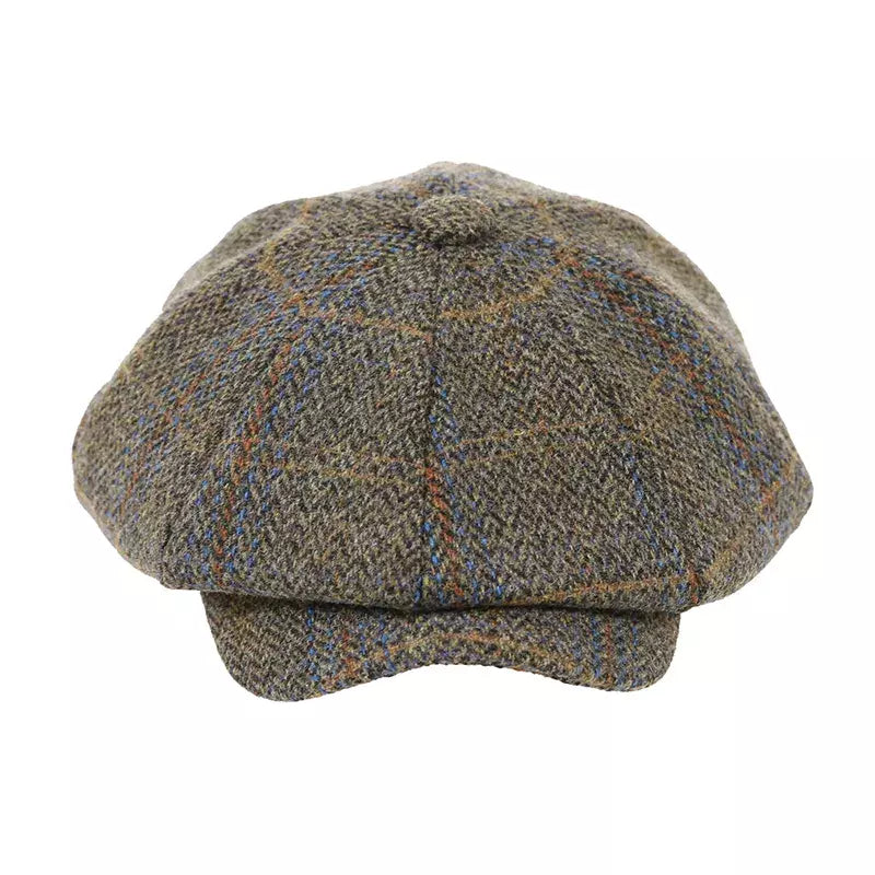 Moore Herringbone Wool Newsboy Cap