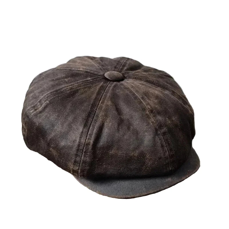 Morrison Vintage Washed Cotton Newsboy Cap