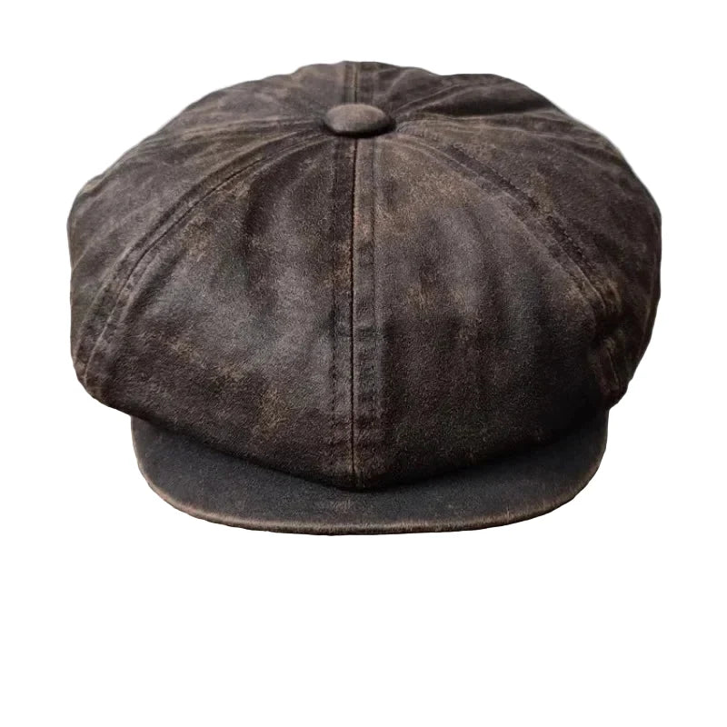 Morrison Vintage Washed Cotton Newsboy Cap