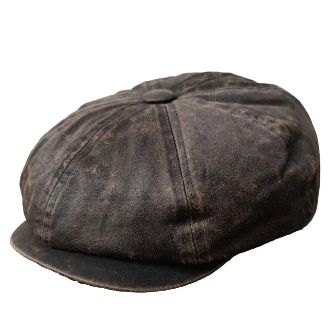 Morrison Vintage Washed Cotton Newsboy Cap
